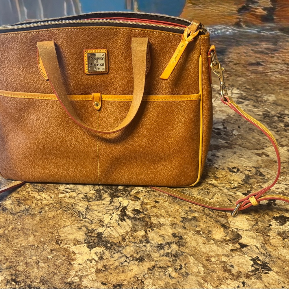 Dooney & Bourke Tan Leather Satchel
